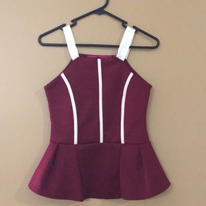Boohoo Maroon top